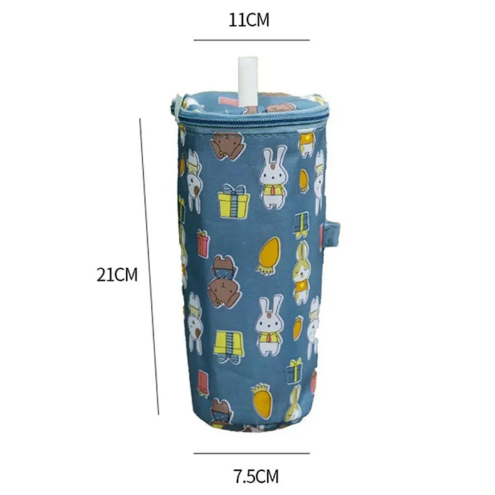 Portable Milk Tea Tote Bag Heat Preservation Bag Carrying Insulated Cup Cover Umbrella Bag Handbag Camping Drinkware Accessories Econic Blanks