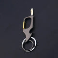 Men's Multifunctional Keychain Bottle Opener Anti-Lost Car Key Ring Creative Waist Hanging Design Econic Blanks
