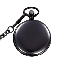 Silver Smooth Quartz Pocket Watch Mens Womens Necklace Clock Metal Stainless Steel Watches Pendant with Short Chain Gifts Quick Pick Grocers
