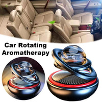 Solar Power Car Perfume Car Air Freshener Solar Ornaments Rotating Aromatherapy Perfume Ornaments Creative Car Diffuser Econic Blanks