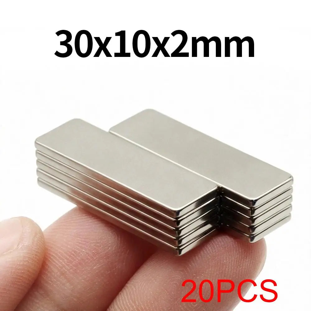 30x10x2mm Super Strong Neodymium Magnet N35 NdfeB Permanent Magnetic imanes Block Powerful Magnets Refrigerator Quick Pick Grocers