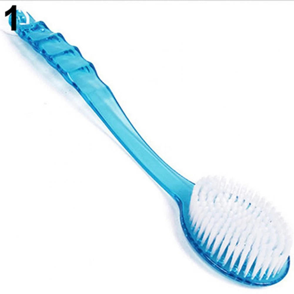 Back Body Bath Shower Sponge Scrubber Brushes With Handle Exfoliating Scrub Skin Massager Exfoliation Bathroom Brush Quick Pick Grocers