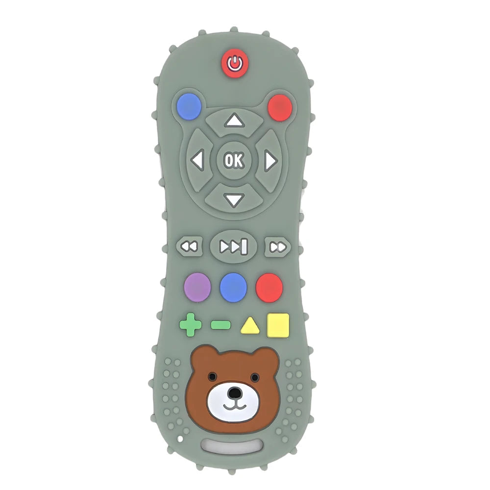 1/3PCS Baby Remote Control Teether Silicone Baby Anti-Eating Gloves Pacifier Bracelet Teething Stick Biting Toys Purest Peak