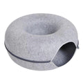 B-Tunnel Donut Cat Bed Interactive Tunnel Pet Felt Indoor Toys Cats House Kitten Training Toy Cat Kennel Cat Accessories Quick Pick Grocers