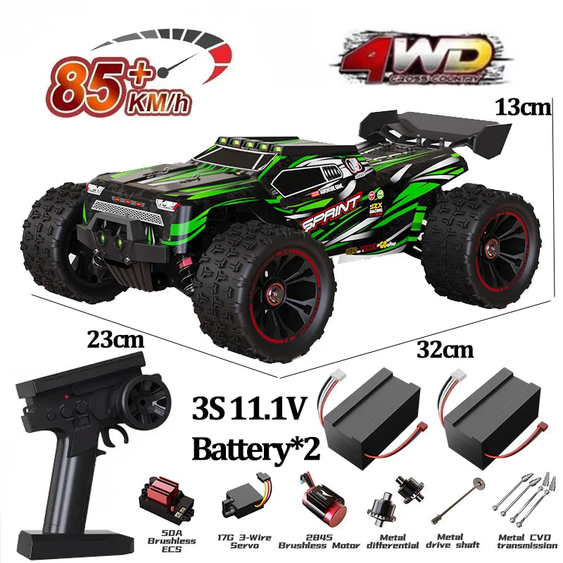 9522PRO 85KM/H High-speed RC Car Brushless Four-wheel Drive Off-road Drift 1:16 Professional Racing Car 9522 50KM/H Boy's Toy Econic Blanks