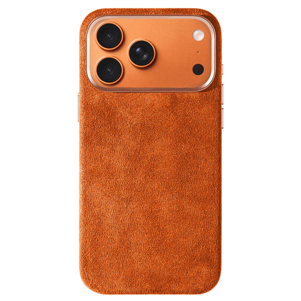Real talian Imported for Alcantara Magnetic Case for iPhone 17 Pro Max 17Pro with MagSafe Case Smart Button Protective Cover Quick Pick Grocers