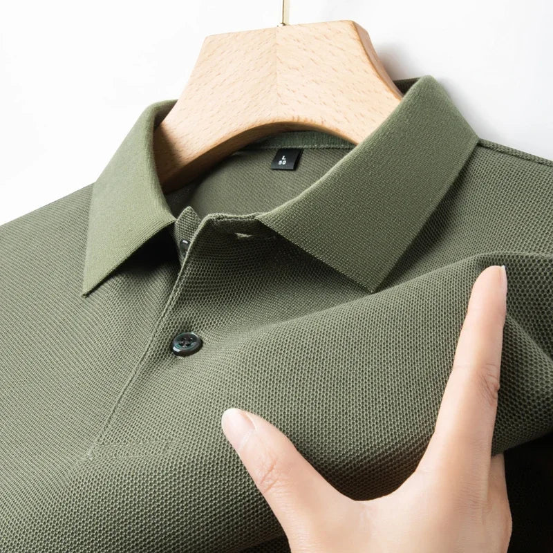 Men's 100% Cotton Polo Shirt - Summer Casual Breathable Tee,19 Colors,Ideal for Golf and Sports,Business Casual,Silk-Like Finish Quick Pick Grocers