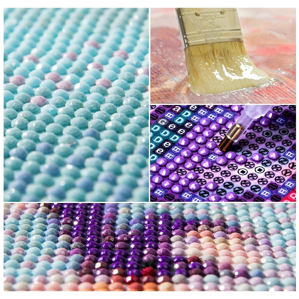 5D Diamond Art Painting Aurora Landscape Mosaic Embroidery Cross Stitch Kit Full Round Rhinestone Diy Wall Home Decor Gift Econic Blanks