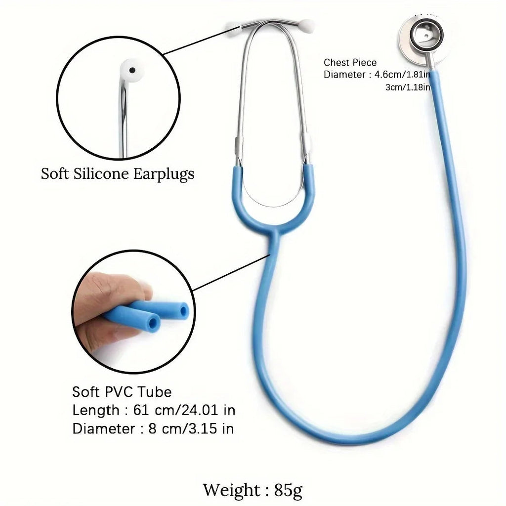 Stethoscope Toy, Simulated Doctor Toy, Nurse Health Medical Single Head Stethoscope, Role-playing Pretend Doctor Toy Econic Blanks