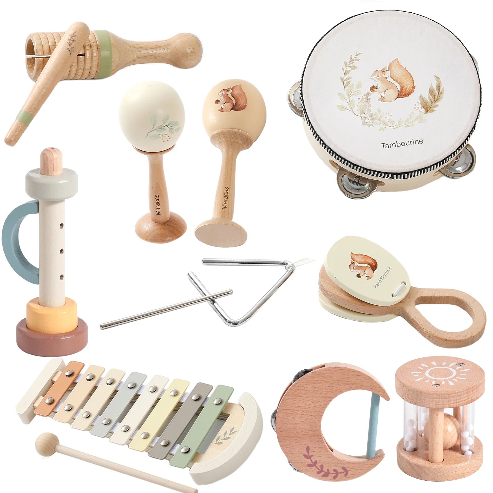 Musical Instruments Montessori Music Baby 0 12 Months Toys Drum Xylophone Kids Early Educational Wooden Instruments Baby Toys Purest Peak