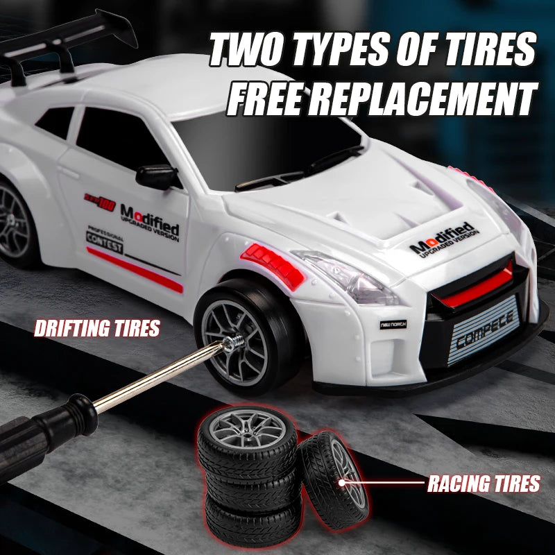 4WD RC Car Remote Control Cars 2.4G Radio High Speed Drift Racing Monster 4x4 Truck RTR Vehicle Toy Gift for Kids Children Econic Blanks