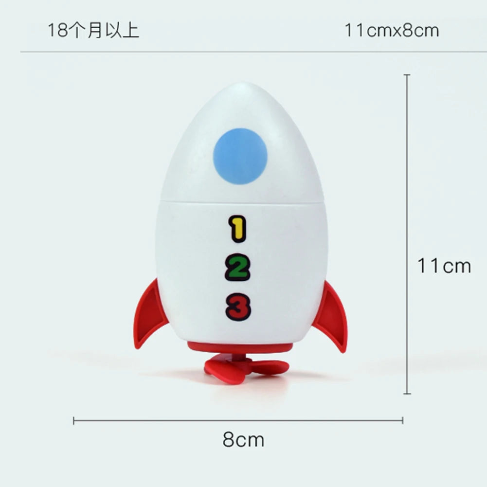 Clockwork Water Rocket Bath Toy Kids' Fun in Pools for Early Learning and Summer Shower Activities Water Play Bathing Toy Quick Pick Grocers