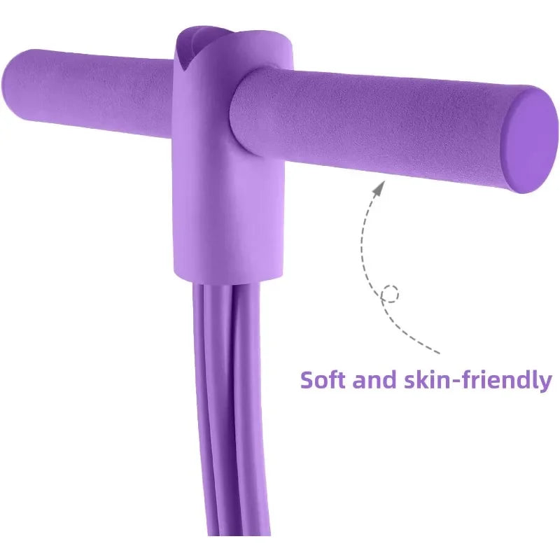 4-Level Resistance Band Tensioner with Non-Slip Handles - Home Fitness Equipment for Abdominal Muscle Training Yoga Abdominal Quick Pick Grocers