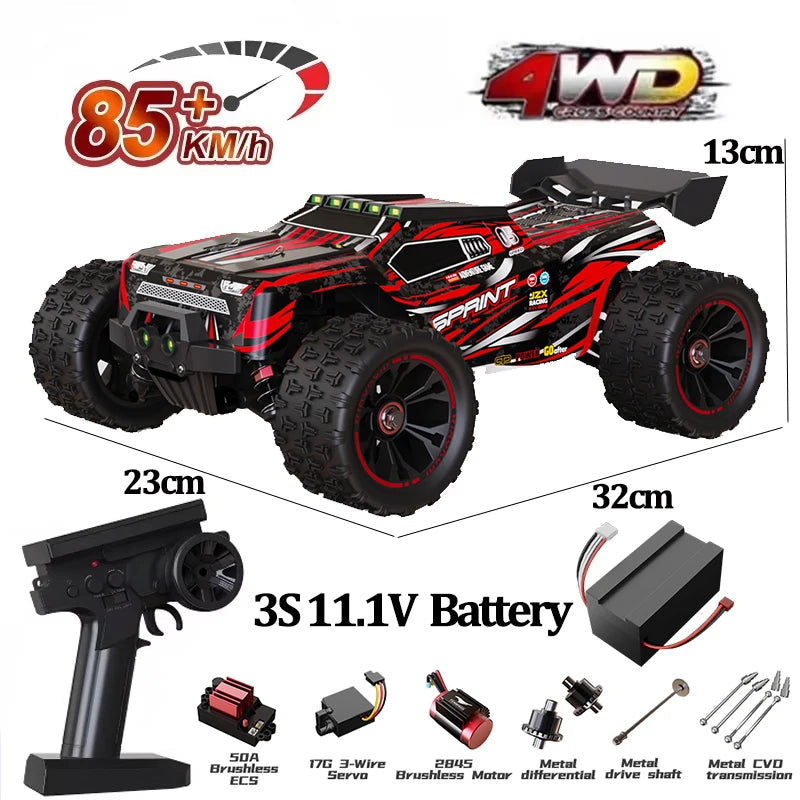 9522PRO 85KM/H High-speed RC Car Brushless Four-wheel Drive Off-road Drift 1:16 Professional Racing Car 9522 50KM/H Boy's Toy Econic Blanks