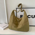 Trendy Women's Soft Cloth Shoulder Bag Solid Color Student 2026 Spring Y2k Casual Style Big Handbags Crossbody Bags for Women Quick Pick Grocers