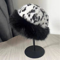 New Fluffy Fur Women's Winter Hat Winter Snow Ski Cap Female Faux Fur Thick Warm Windproof Hat Russian Hat Mink Fisherman's Hat Purest Peak