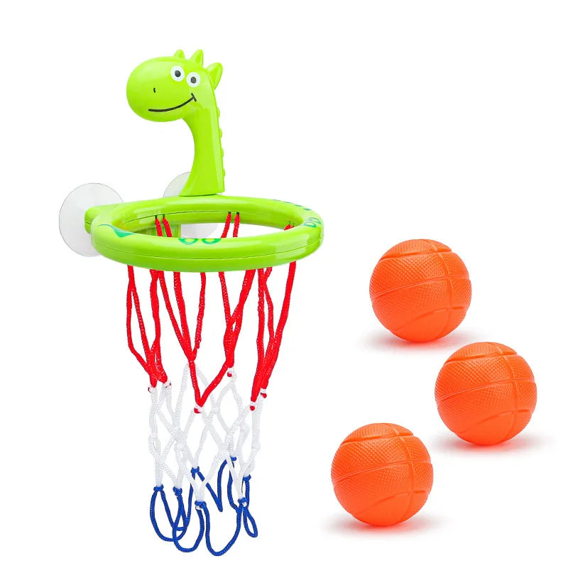 Baby Bath Toy Children Water Play Toys Set Bathroom Bathtub Suction Cup Shooting Basketball Hoop with 3 Balls Bath Toys for Kids Quick Pick Grocers