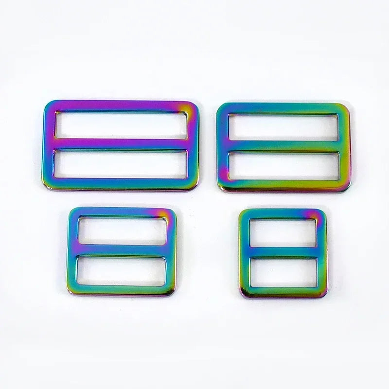 5/10Pcs 20-50mm Metal Ring Buckles for Bag Strap Tri Glide Slider Clasp Webbing Dog Belt Adjuster Hooks DIY Hardware Accessories Quick Pick Grocers
