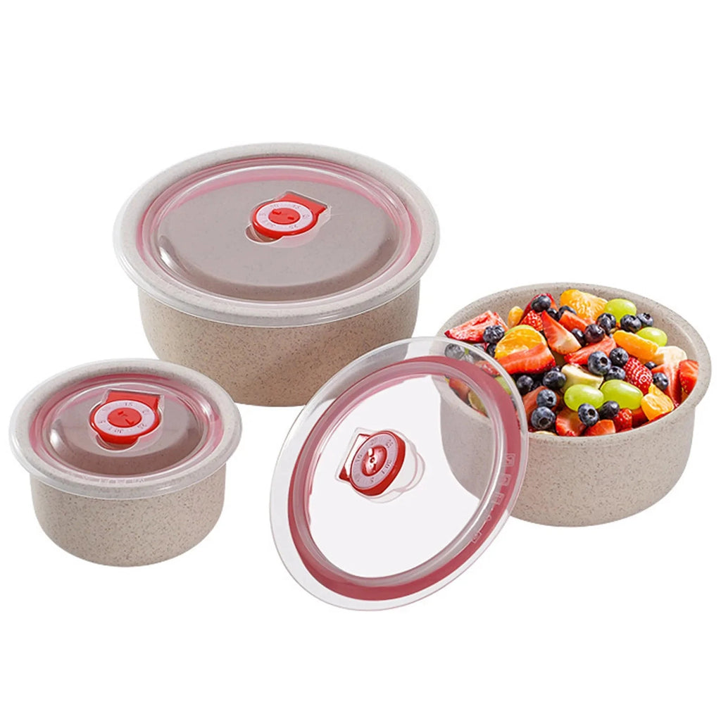 3pcs Food Storage Containers Bento Box with Lid Microwave Storage Containers for Kitchen Storage Meal Prep Take Out Econic Blanks