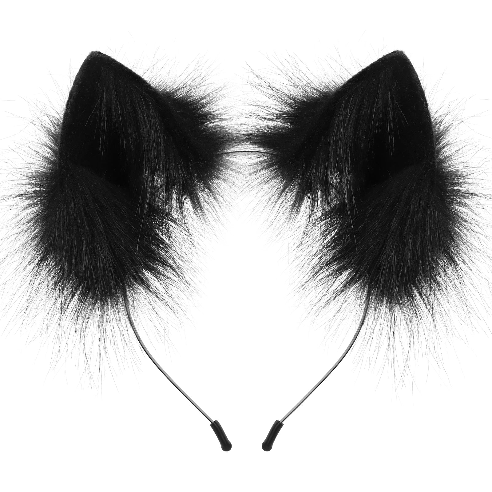 Handmade Faux Fur Animal Ears Headband Furry Cat Fox Ear Hairhoop Headwear Costume Accessory for Cosplay Masquerade Quick Pick Grocers