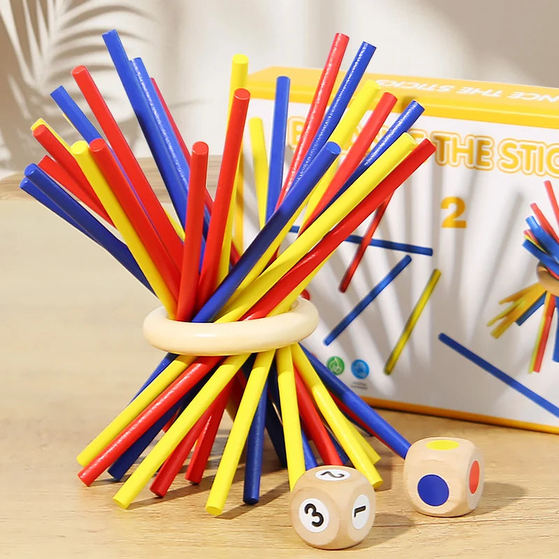 Parent child interactive wooden stick children's two person battle spatial thinking training puzzle toy Quick Pick Grocers