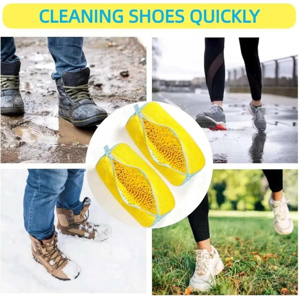 1PCS Wash Shoes Bag Padded Net Laundry Shoes Protector Fluffy fibers Polyester Washing Shoes Machine Laundry Bag Drying Bags Quick Pick Grocers