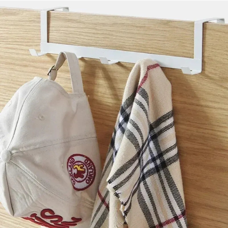 Hooks Over The Door 5 Hooks Home Bathroom Organizer Rack Clothes Coat Hat Towel Hanger Bathroom Kitchen Accessories Econic Blanks
