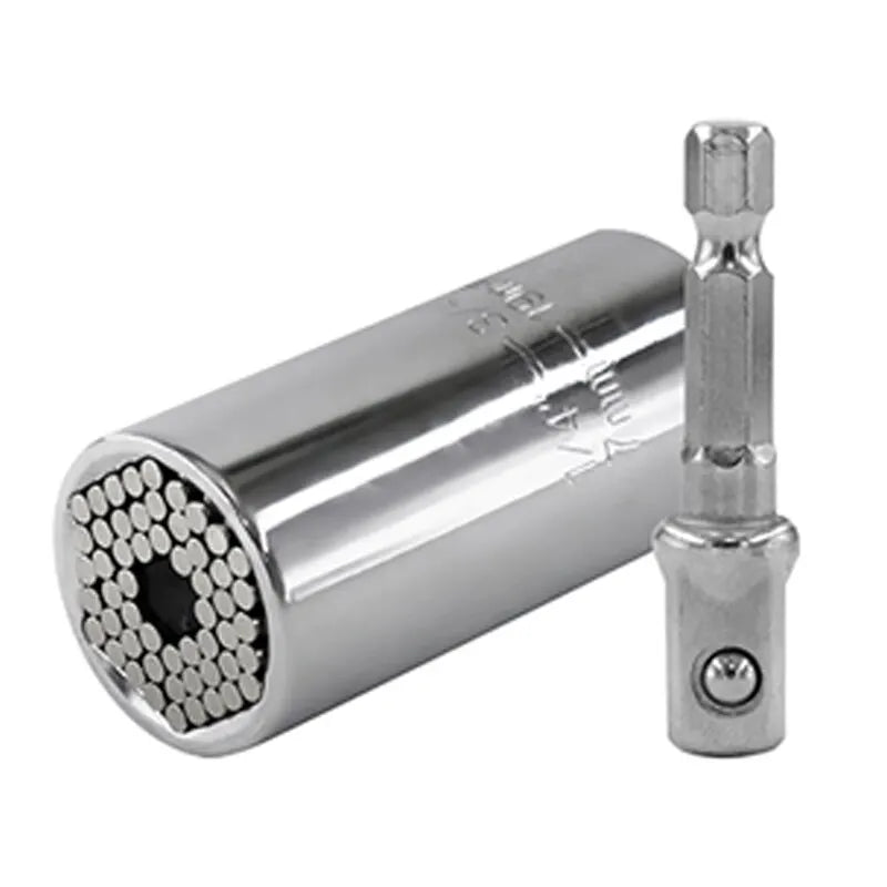 Multifunctional 7 to 19mm Magic Socket Multi Purpose Wrench Extension Rod Electric Hand Drill Screw Tool Set Quick Pick Grocers