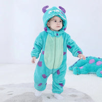 Baby Sully Romper Blue Warm Onesie Newborn Bebes Boy Girl Clothes Halloween Cow Costumes Cartoon Toddler Outfit Cute 0-3 Years Quick Pick Grocers
