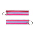 1pcs Rainbow Gay Embroidered Keys Tag Keychains For Motorcycles Cars Backpack Fashion Key Ring Accessories Chaveiro Gifts Quick Pick Grocers