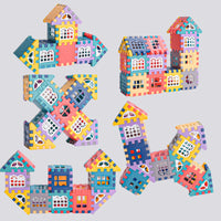 Large scale house building block simulation window design, kindergarten construction, creation of boys and girls large house bui Quick Pick Grocers