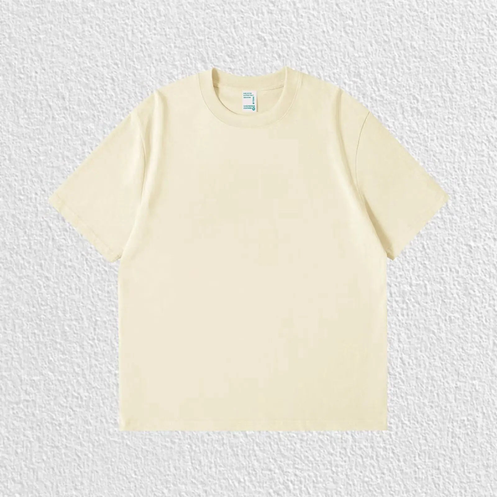 Pure White 260g Heavy T-shirt Men's Summer Pure Cotton Short-sleeved New Men's and Women's Streetwear Quick Pick Grocers