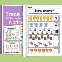 Interactive Math Workbook - Counting, Addition, and Subtraction Within 10, Number Relationships Activities - Visual Learning Workbook, Suitable for Preschool, First Grade, Home Education, Classroom Teaching - Learning and Edu Quick Pick Grocers