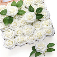 10~100pcs Rose Artificial Flowers Foam Fake Roses Wedding Bouquets Centerpieces Mothers Day Valentines Gifts Party Decoration Quick Pick Grocers