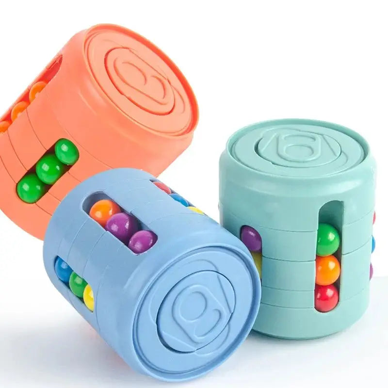 Multiple Functions Fidget Spinner Magic Colorful Beans Finger Spinning Relieves Stress Decompression Tool For Children And Adult Quick Pick Grocers