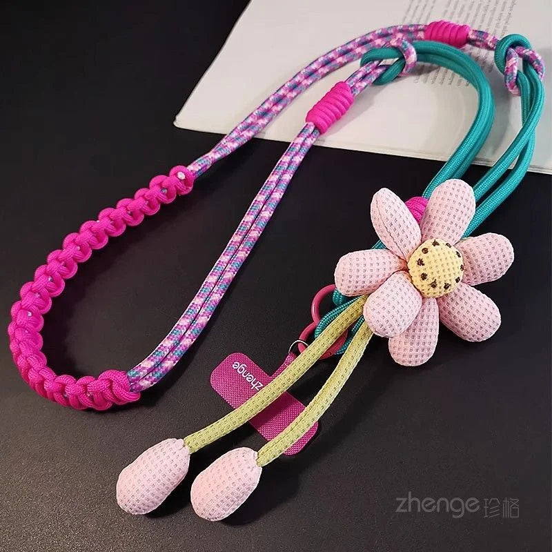 Creative Cartoon Mobile Phone Universal Lanyard Crossbody Long Rope Lanyard Rope Cartoon Decorative Pendant Accessories Quick Pick Grocers