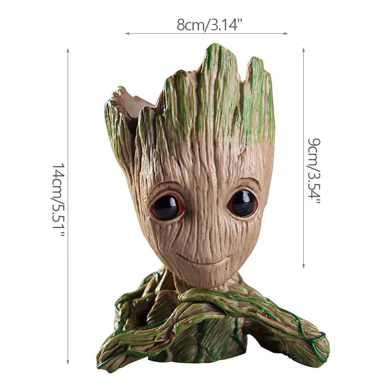 Home Decoration Groot Planter Flower Pots For Indoor Flowers Pot Tree Man Ornaments Anime Figure Statue Art Crafts Kid Men Gifts Quick Pick Grocers