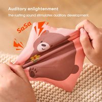 Montessori cloths Toys Magic Cotton Animal Tissue Box Kids Finger Exercise Cloth Busy Box Toys Baby Educational Activity Sensory Purest Peak