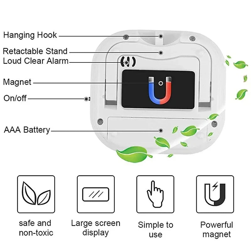 1PC LCD Digital Kitchen Timer Magnetic Cooking Large Count Down Up Clear Loud Alarm Stonego Home Kitchen Accessories Econic Blanks
