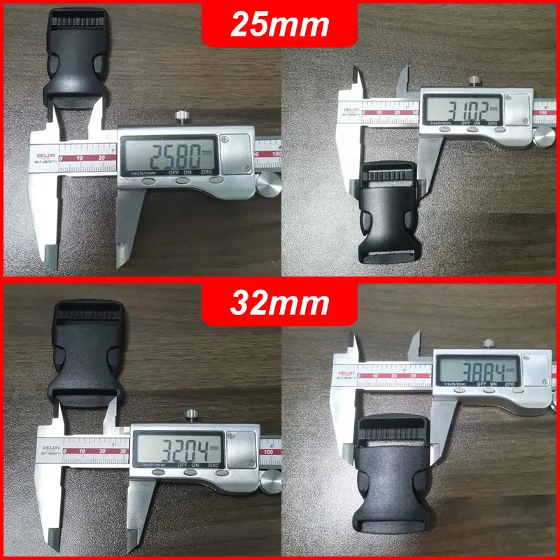 Adjustable Belt Buckles 15/20/25/32/38/50mm Plastic Hardware Dual Side Release Buckles Backpack Belt Bag Parts Strap Webbing Quick Pick Grocers