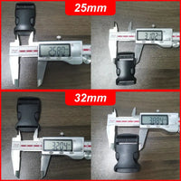 Adjustable Belt Buckles 15/20/25/32/38/50mm Plastic Hardware Dual Side Release Buckles Backpack Belt Bag Parts Strap Webbing Quick Pick Grocers