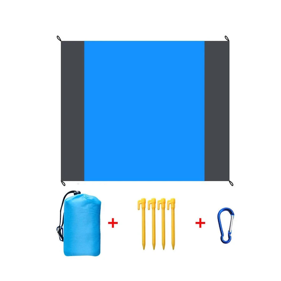 200*210cm Sandproof Beach Blanket Waterproof Beach Mat Portable Lightweight Picnic Blanket Camping Mat For Travel Hiking Sports Econic Blanks