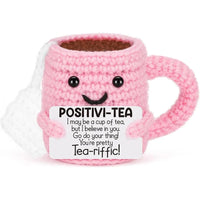 Funny Crochet Emotional Support Coffee Doll With Card Desktop Ornament Handmade Knitted Coffee Dolls Christmas Gifts Home Decor Quick Pick Grocers