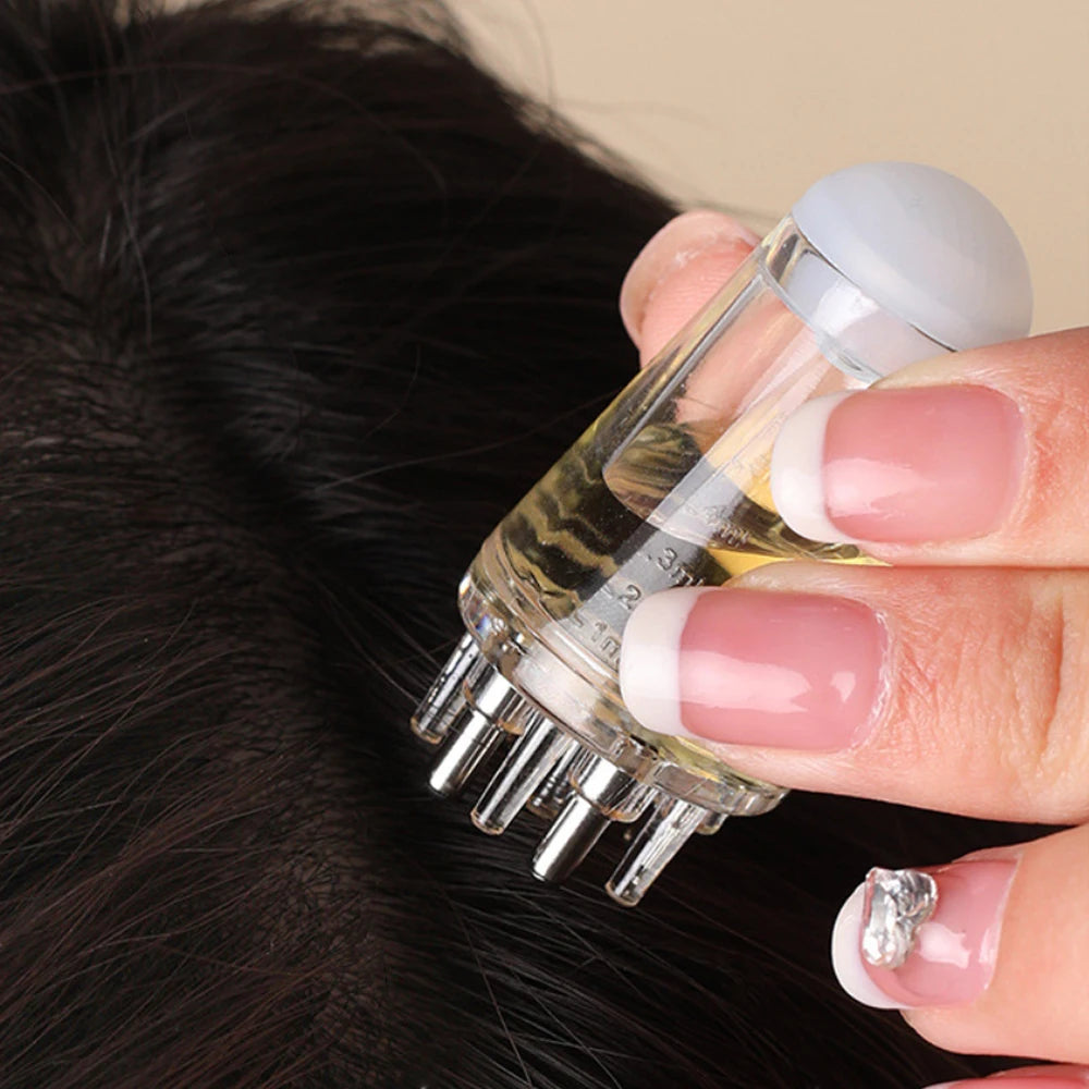 Scalp Applicator Liquid Comb for Hair Scalp Treatment Essential Oil Liquid Guiding Massager Comb Hair Growth Serum Oil Apply Quick Pick Grocers
