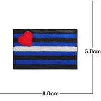 Rainbow Flag Embroidered Patch Pride Gay LGBT Tactical Applique for Clothes Hat Military Emblem with Hook and Loop Quick Pick Grocers