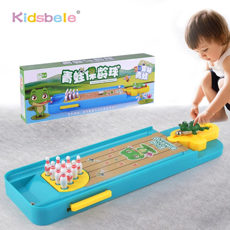 Mini Desktop Bowling Game Toy Funny Indoor Parent-Child Interactive Table Sports Game Toy Bowling Educational Gift For Kids Econic Blanks