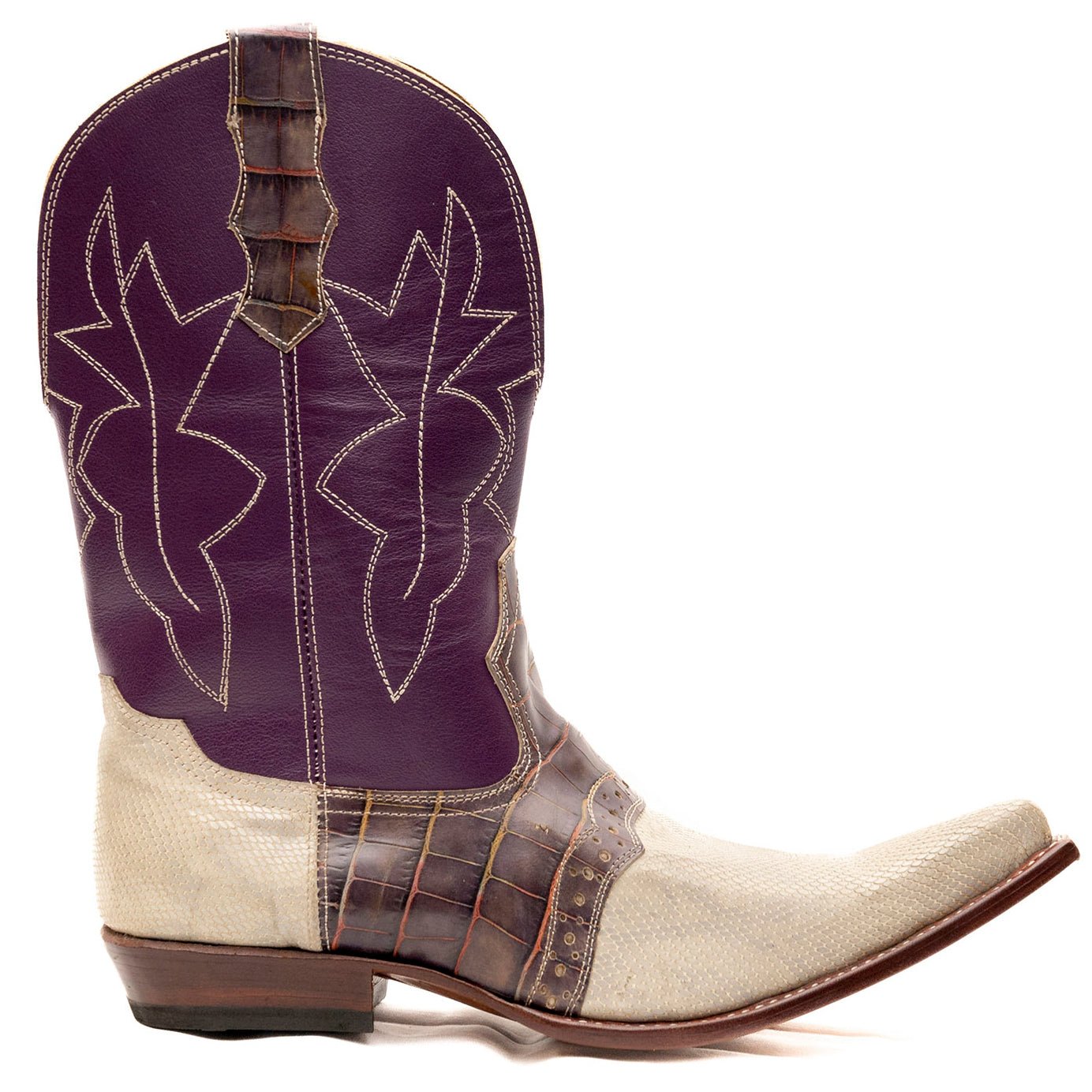 Double Stitched Cowboy Boots Atitlan Leather
