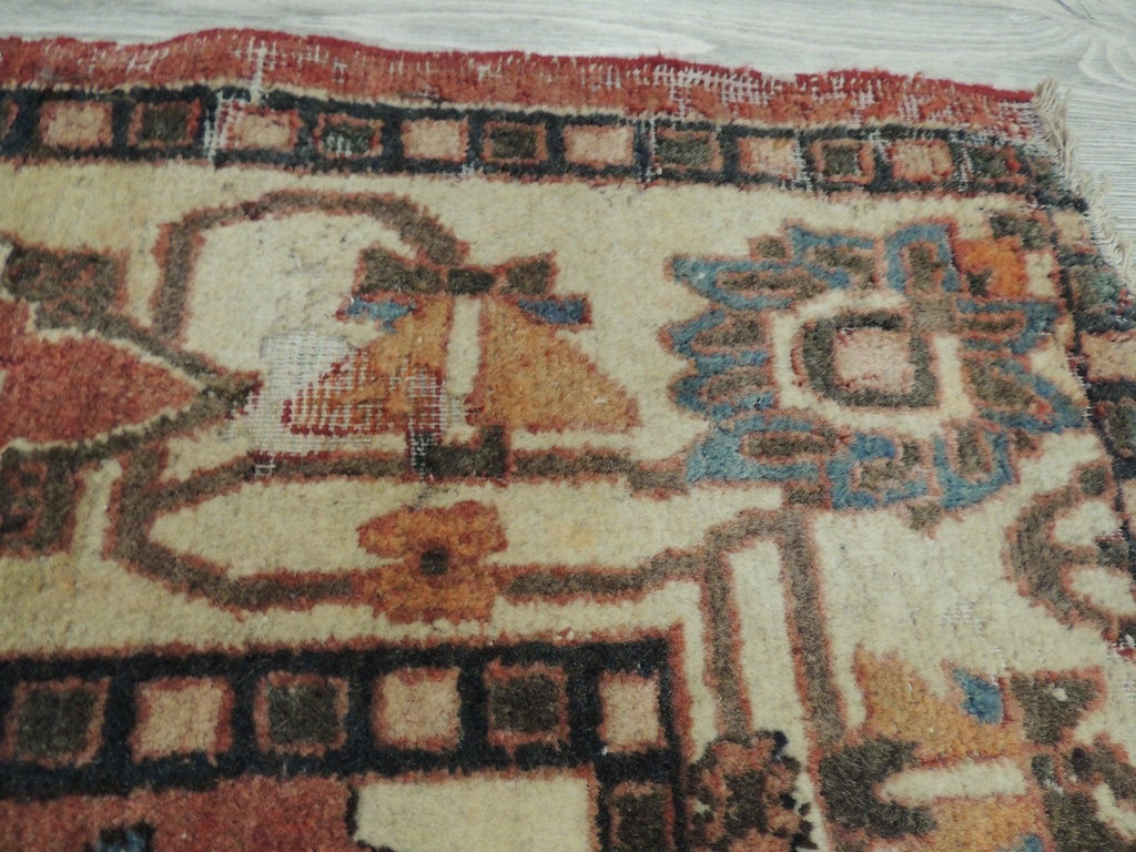 Exquisite Distressed Fine Persian Area Rug 5x7 Ft