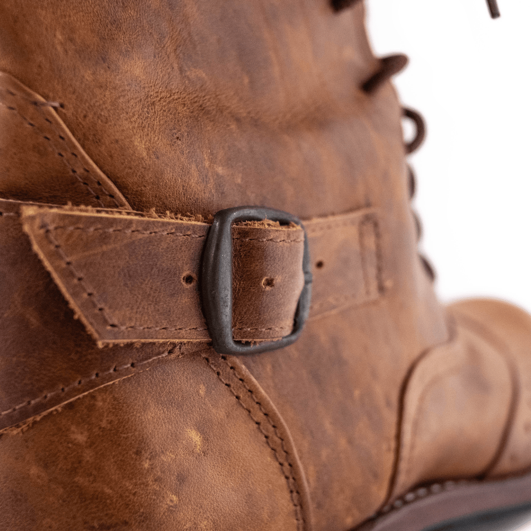 Light Brown Victorian Ankle Boots Atitlan Leather