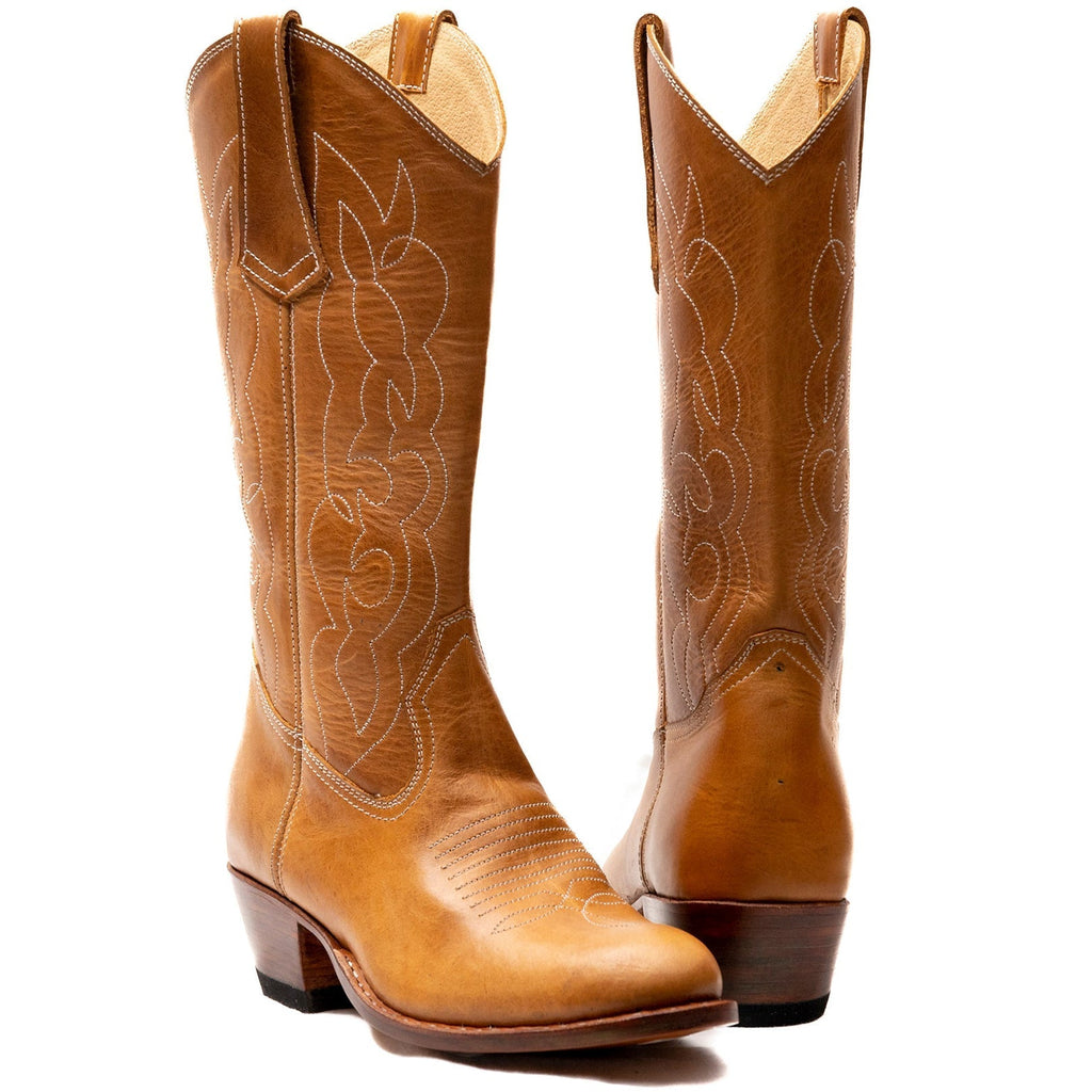 Custom Round Toe Cowgirl Boots Atitlan Leather